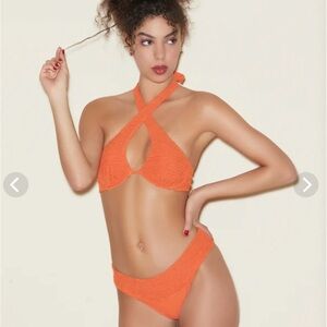 Fleur de Mal, Bikini Set, Clementine (Orange), Medium, NWT